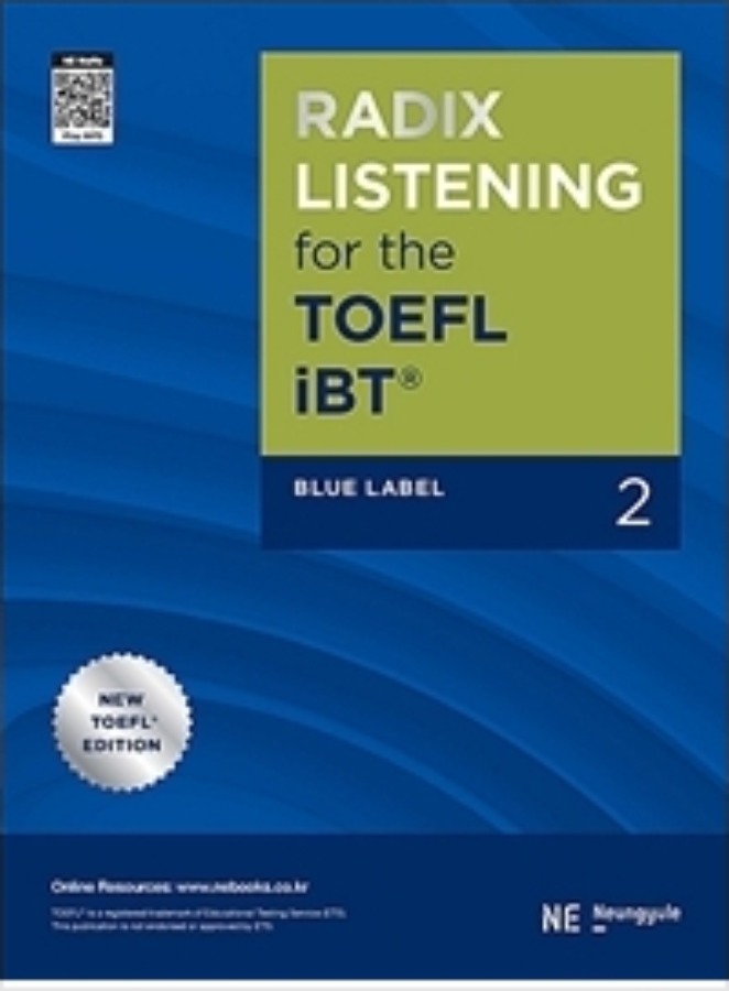 [무료배송] RADIX LISTENING for the TOEFL iBT Blue Label 2