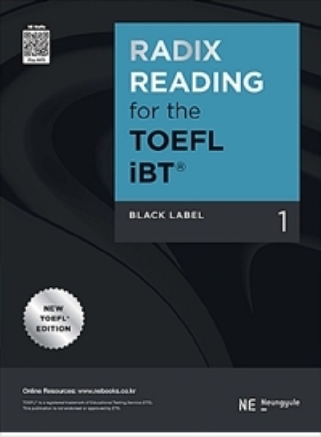 [무료배송] RADIX READING for the TOEFL iBT Black Label 1